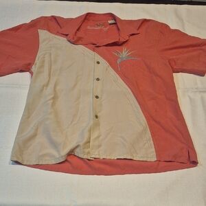 Bamboo Cay Coral Button-Up Shirt